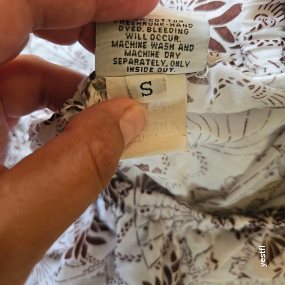 CP Shades White Brown Floral crochet Maxi Skirt S Rare - Picture 7 of 8